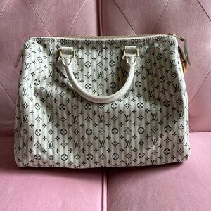 Louis Vuitton Soft Speedy 35, Mini Lin, excellent condition